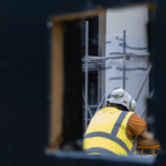 Specialist construction recruitment worker on site chosen by a construction recruitment agency.